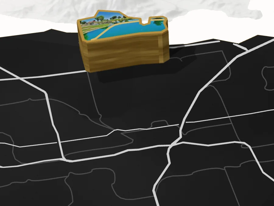Aliante lifted off the G. Lending valley map