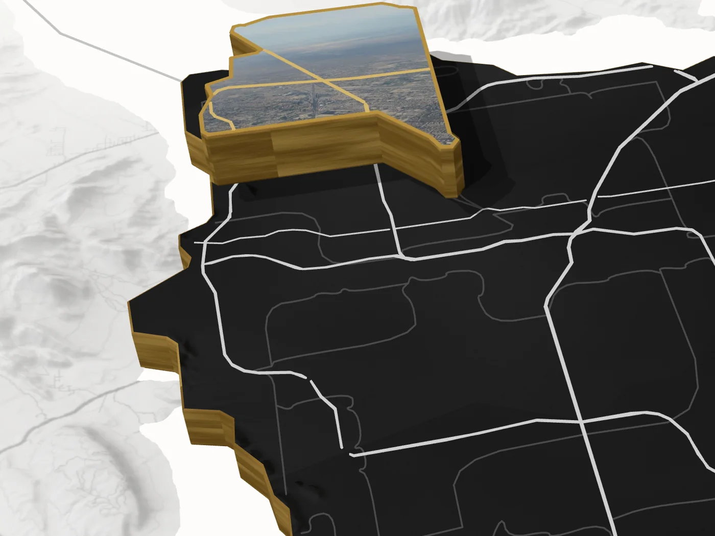 Centennial Hills lifted off the G. Lending valley map