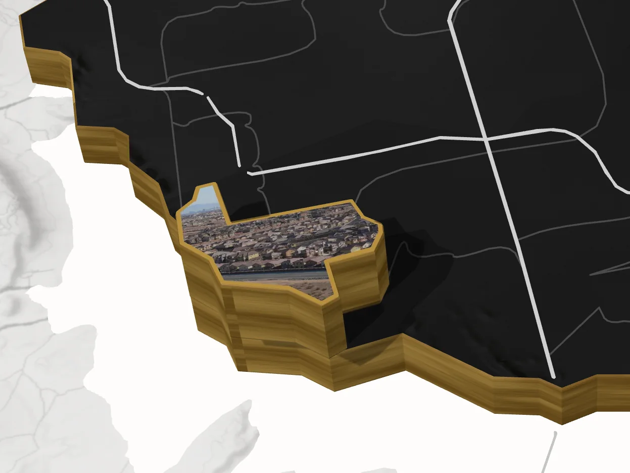 Mountain's Edge lifted off the G. Lending valley map