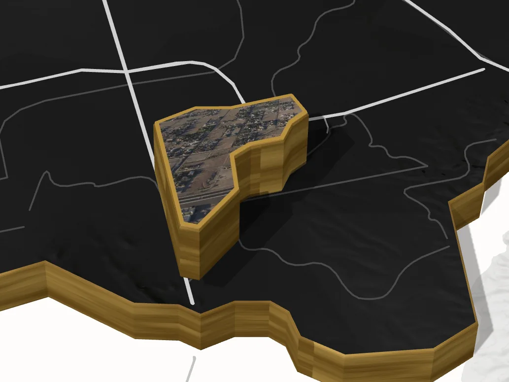 Silverado Ranch lifted off the G. Lending valley map