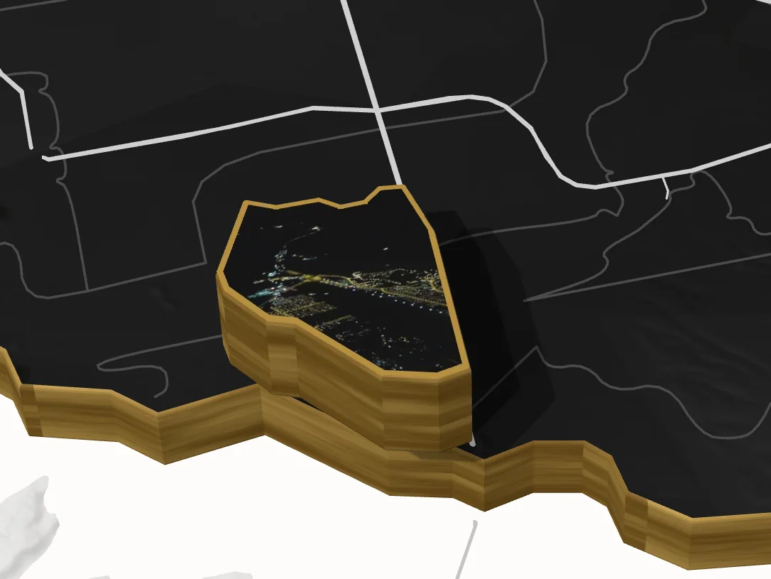 Southern Highlands lifted off the G. Lending valley map